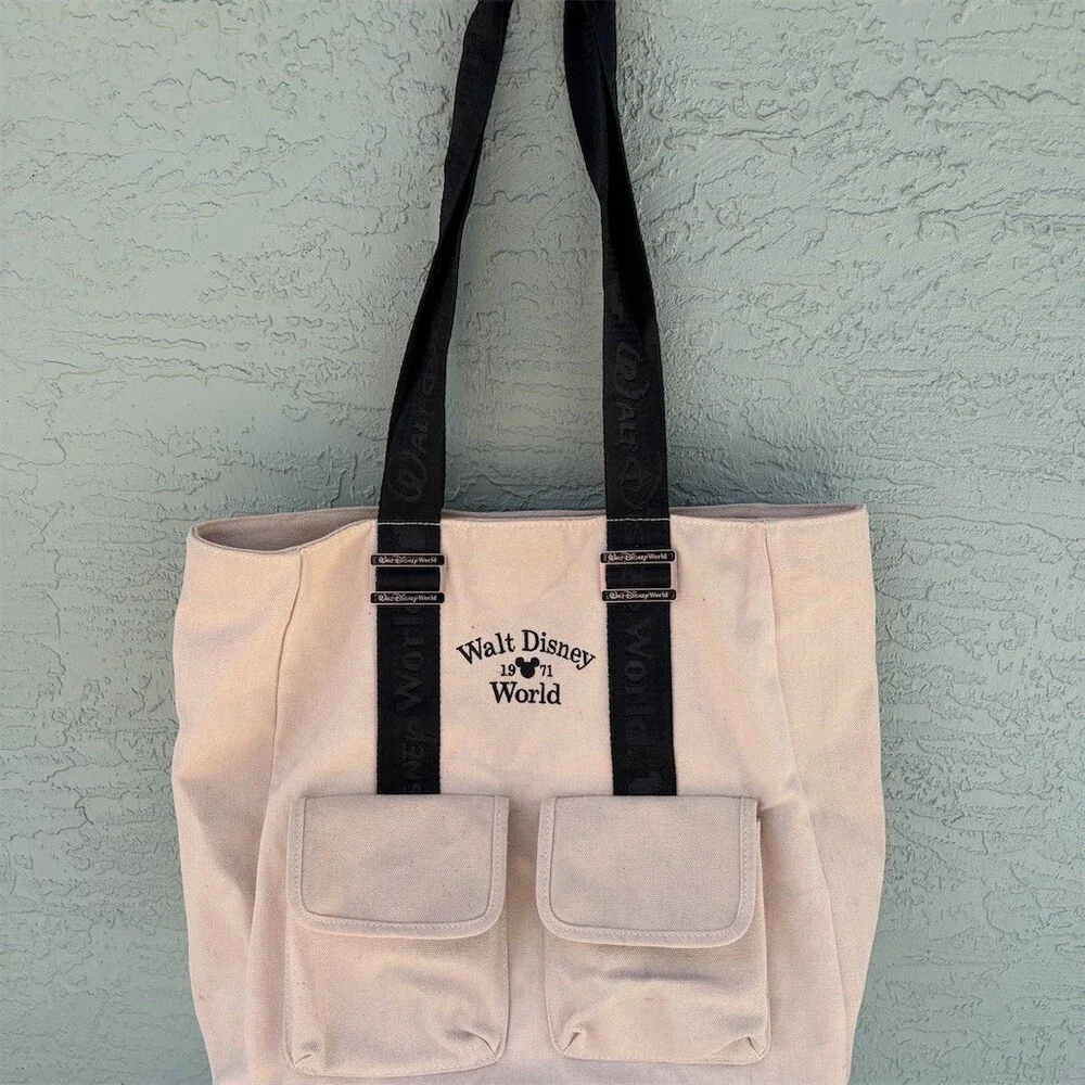 Disney Walt Disney World Established 1971 Tote Bag Cream/Ivory Large